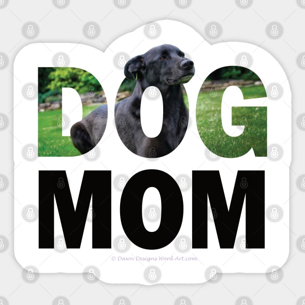 Dog mom - labrador oil painting word art Sticker by DawnDesignsWordArt